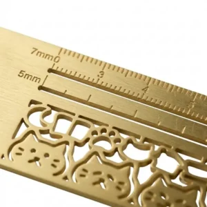JEREMYTIS™🐱✨ Cat Lover’s 3-in-1 Metal Bookmark Ruler | Bookmark, Ruler & Coloring